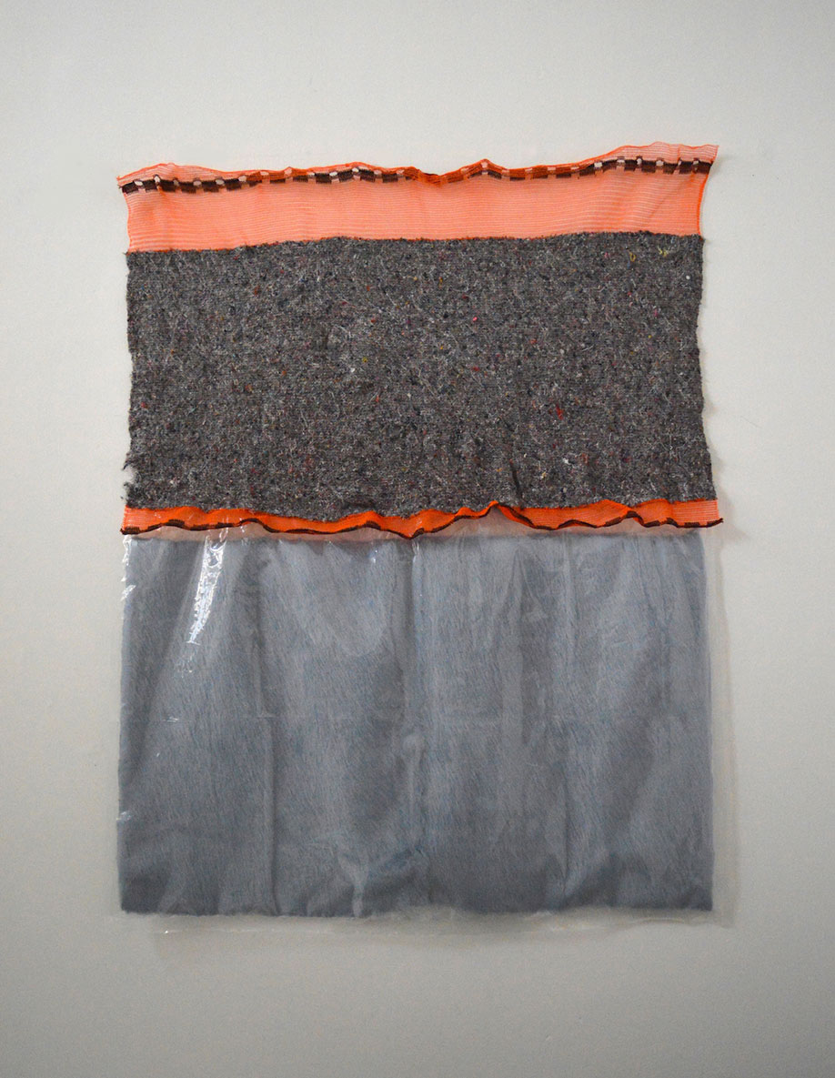 <b>Title: </b>Untitled<br /><b>Year: </b>2016<br /><b>Medium: </b>Mixed recycled fibres, polyester construction mesh, and faux fur<br /><b>Size: </b>132 x 100 cm 