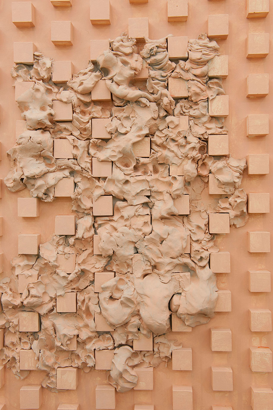 <b>Title: </b>Untitled<br /><b>Year: </b>2011<br /><b>Medium: </b>Plaster, air-drying clay, acrylic<br /><b>Size: </b>132 x 84 cm