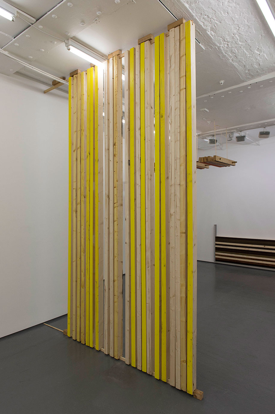 <b>Title: </b>Room Wood<br /><b>Year: </b>2015<br /><b>Medium: </b>Wood, metal and paint<br /><b>Size: </b>Dimensions variable